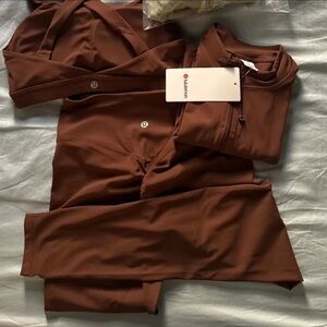 Lululemon Brown Activewear Set